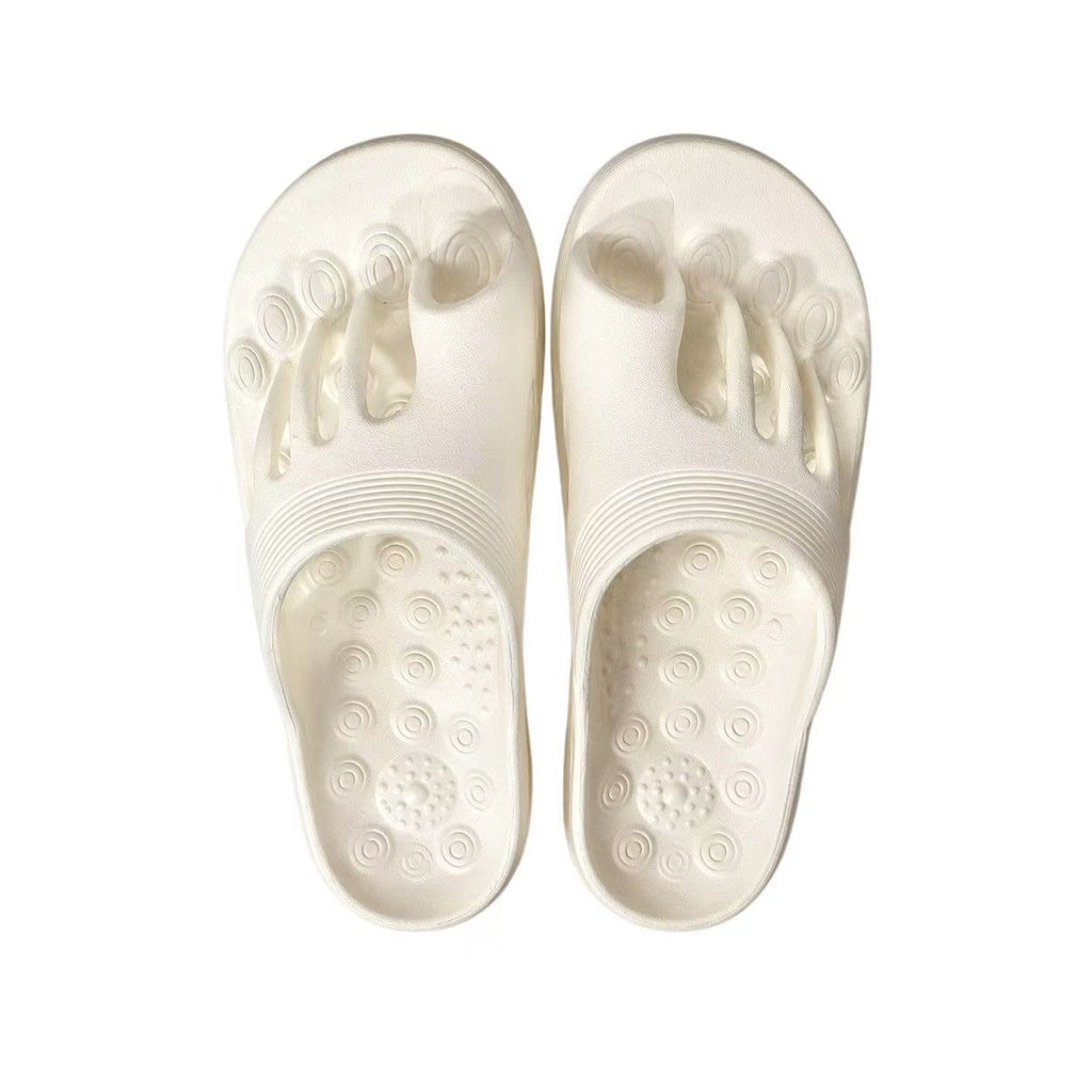 EVA Slip-On Sandals for Couples, Breathable Summer Men's Indoor and Outdoor Slippers, Non-Slip Massage Toe Separated Design, Casual Home Wear